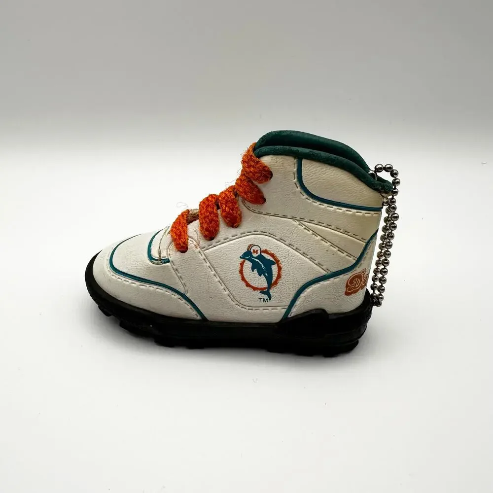 Miami Dolphins Vintage Sneaker Shoe Boot Key Chain Keychain NFL Collectors